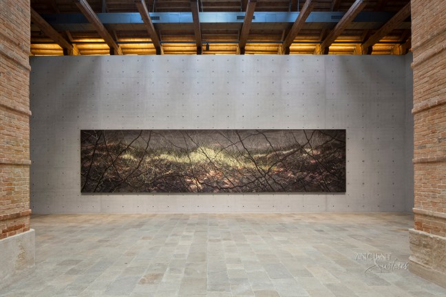 Antique Kronos French Limestone in a museum floor