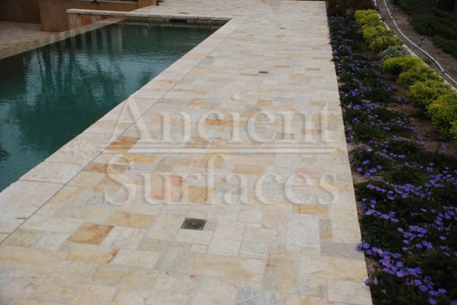 Antique Limestone Floors the French Arcane stone collection by Ancient Surfaces.