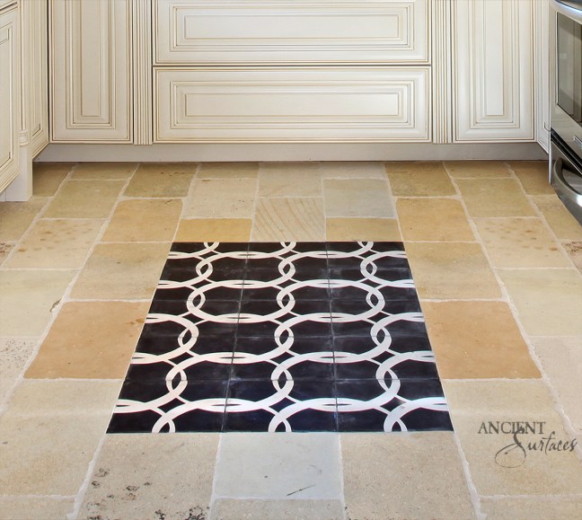 Antique Limestone Floors the French Arcane stone collection by Ancient Surfaces.