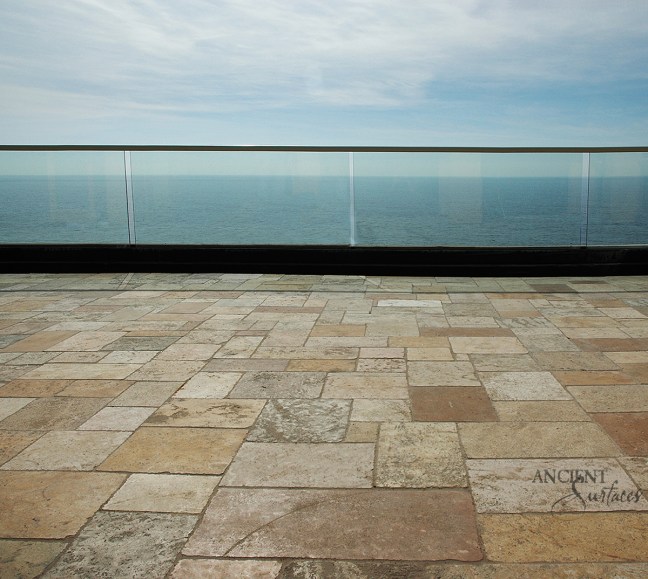 Antique Limestone Floors the French Arcane stone collection by Ancient Surfaces.