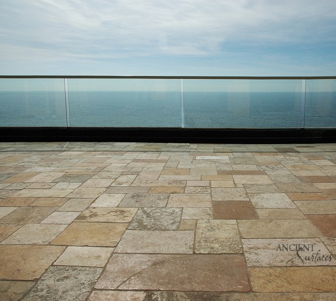 Antique Limestone Floors the French Arcane stone collection by Ancient Surfaces.