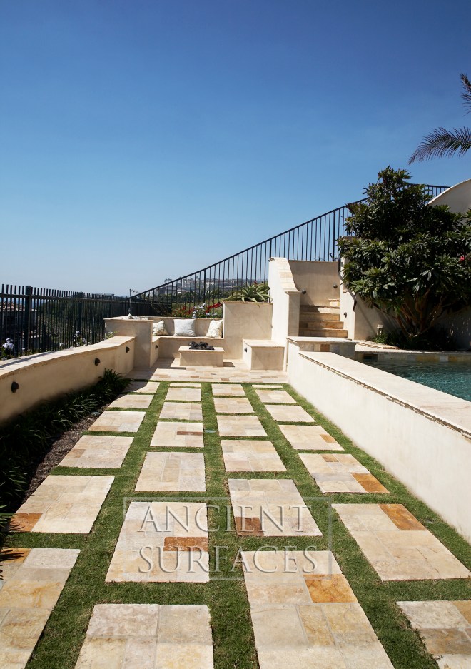 Antique Limestone Floors the French Arcane stone collection by Ancient Surfaces.