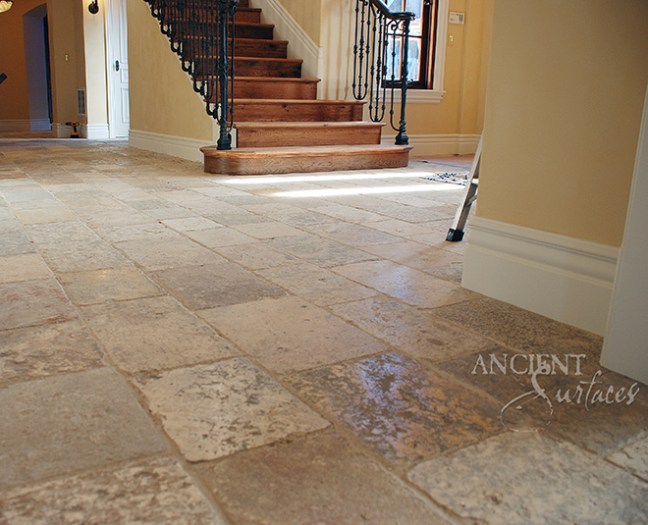 Authentic antique limestone floors by Ancient Surfaces. Visit us to learn more.