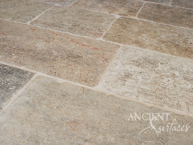 Antique Kronos French Limestone in a master bathroom