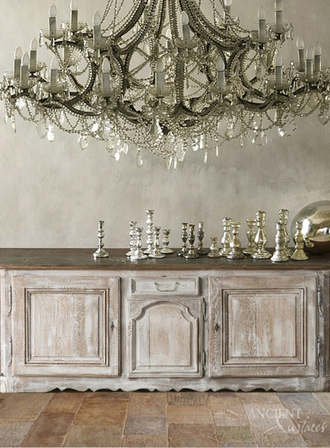 Antique Kronos French Limestone in a Chateau by Ancient Surfaces