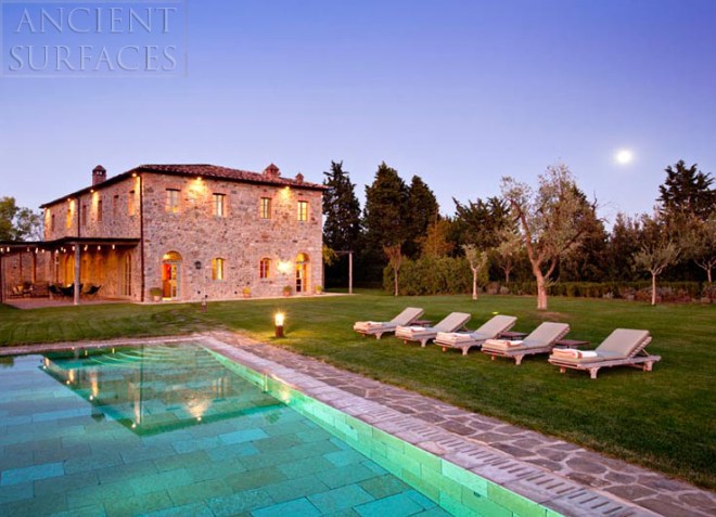 Antique Limestone Floors the French Arcane stone collection by Ancient Surfaces.