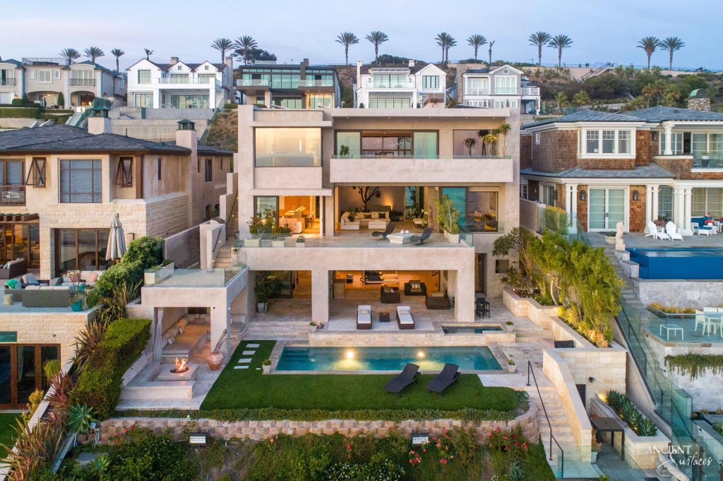 Elegant limestone Millennium Planks by Ancient Surfaces in a contemporary villa.
Limestone flooring
