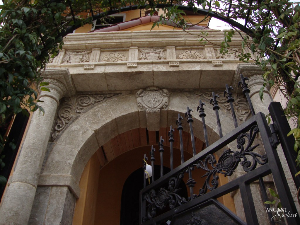 Detailed close-up of a villa's columned entrance, highlighting the intricate carvings and storied craftsmanship.
Limestone columns
Ancient Columns
Vintage limestone columns
Ancient Surfaces
Antique limestone entryway
Old stone doorway
Front door facade
Reclaimed limestone entrance