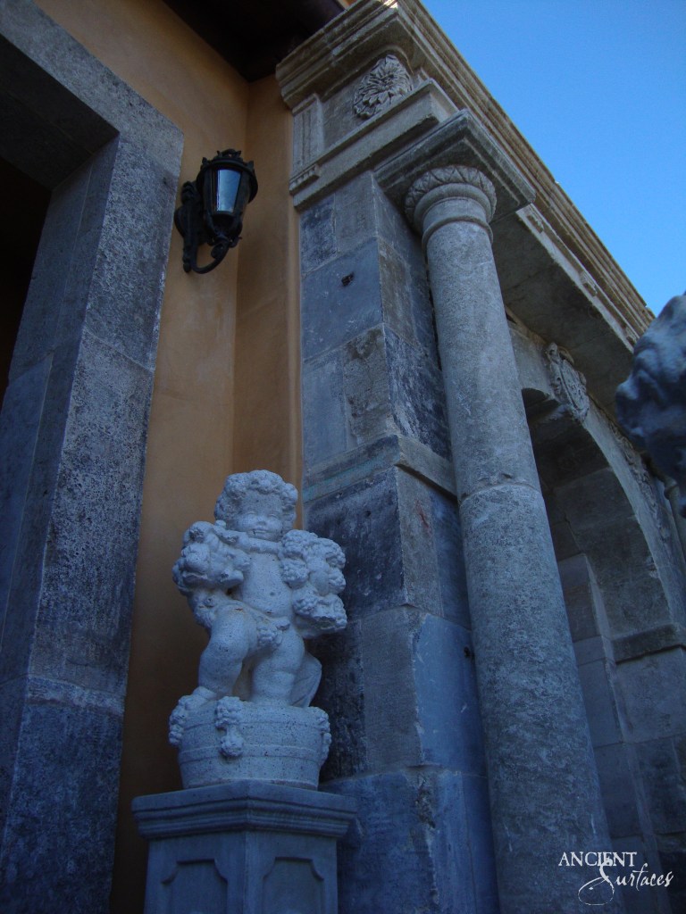 The striking effect of light and shadow around the ancient columns of a villa's entrance, emphasizing the textures and dimensions.
Limestone columns
Ancient Surfaces
Ancient Columns
Vintage limestone columns
Antique limestone entryway
Old stone doorway
Front door facade
Reclaimed limestone entrance