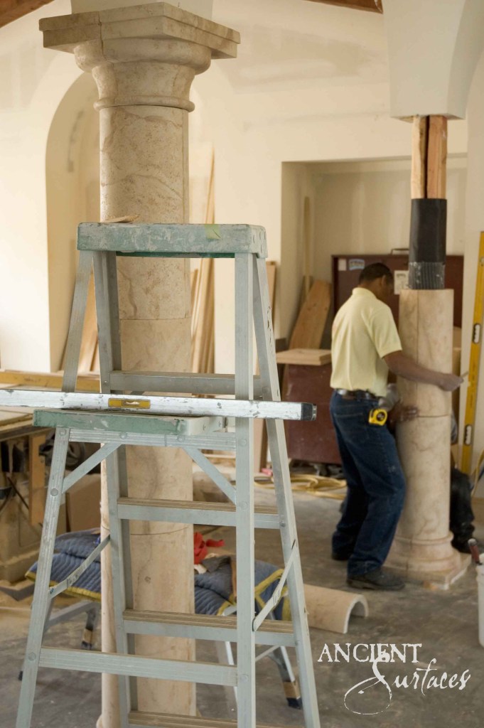 Antique limestone coumns
stone columns
ancient surfaces
reclaimed limestone columns
Old world columns 
Home design
