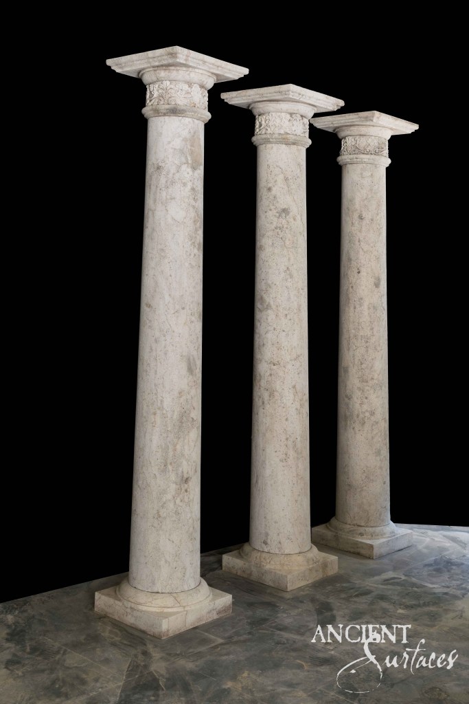 Reclaimed limestone columns
Ancient Surfaces limestone columns
Antique architectural columns
Historic stone columns
European limestone columns
Classic villa stone columns
Outdoor pergola limestone columns
Old-world limestone architecture
Hand-carved limestone supports
Rustic reclaimed stone columns
Mediterranean limestone pillars
Timeless limestone structural elements
Patina limestone columns
Luxury stone column features
Authentic reclaimed limestone design