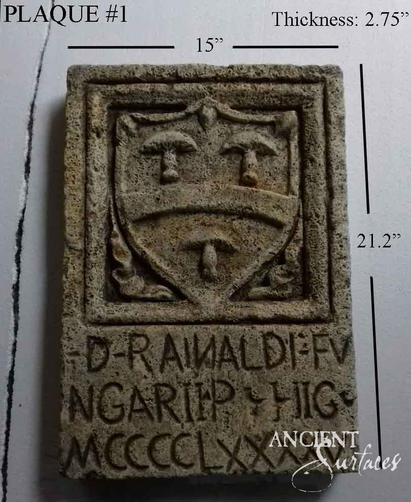 Reclaimed limestone plaque
Ancient Surfaces stone plaque
Antique limestone crest
Historic architectural stone
Hand-carved stone emblem
European limestone artifact
Old-world limestone plaque
Heraldic limestone shield
Mythological limestone carving
Stone plaque wall art
Timeless limestone décor
Antique limestone wall feature
Reclaimed limestone inscription
Legacy limestone architecture
Classic carved limestone design