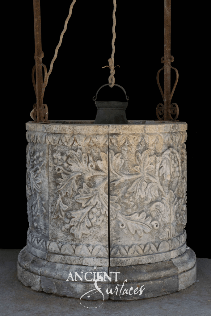 Ancient Surfaces reclaimed limestone wells
Antique limestone wells for courtyards
Reclaimed limestone garden fountains
Historic limestone wellheads by Ancient Surfaces
Barrel-shaped reclaimed limestone wells
Octagonal antique limestone well with carvings
Cylindrical reclaimed limestone cistern surrounds
Reclaimed limestone wells converted to fountains
Antique limestone courtyard wells with patina
Hand-carved reclaimed limestone wellheads
Rustic reclaimed limestone wells for gardens
Antique limestone wells with iron pulley
Reclaimed limestone square well with crest
Mediterranean reclaimed limestone garden wells
Decorative antique limestone wells by Ancient Surfaces
Luxury reclaimed limestone fountains and wells
Historic reclaimed limestone water features
Antique limestone wells for villas and estates
Architectural reclaimed limestone wells for landscapes
Ancient Surfaces antique stone well craftsmanship