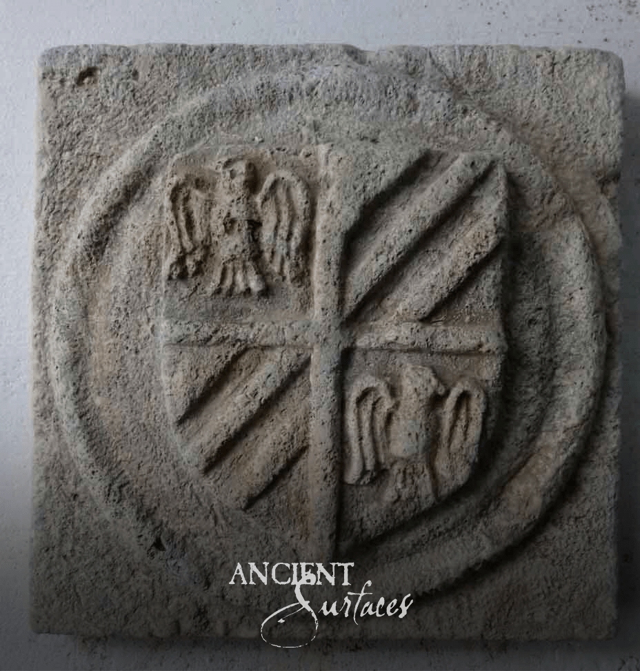 antique limestone plaques
reclaimed limestone wall plaque
heraldic limestone crest plaque
limestone coat of arms wall relief
carved limestone heraldic shield
antique stone plaque for wall decor
reclaimed European limestone plaques
Ancient Surfaces limestone plaques
Ancient Surfaces reclaimed stone plaques
antique limestone crest wall art
carved limestone lions and crown plaque
limestone cartouche wall relief
reclaimed limestone architectural ornament
antique limestone garden wall plaque
limestone plaque for entryway feature wall
restored antique limestone relief panel
heritage stone wall plaque installation
reclaimed limestone plaque for fireplace surround
antique limestone medallion wall plaque
European heraldic stone plaque decor