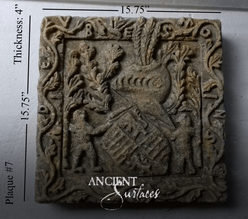 antique limestone plaques
reclaimed limestone wall plaque
heraldic limestone crest plaque
limestone coat of arms wall relief
carved limestone heraldic shield
antique stone plaque for wall decor
reclaimed European limestone plaques
Ancient Surfaces limestone plaques
Ancient Surfaces reclaimed stone plaques
antique limestone crest wall art
carved limestone lions and crown plaque
limestone cartouche wall relief
reclaimed limestone architectural ornament
antique limestone garden wall plaque
limestone plaque for entryway feature wall
restored antique limestone relief panel
heritage stone wall plaque installation
reclaimed limestone plaque for fireplace surround
antique limestone medallion wall plaque
European heraldic stone plaque decor