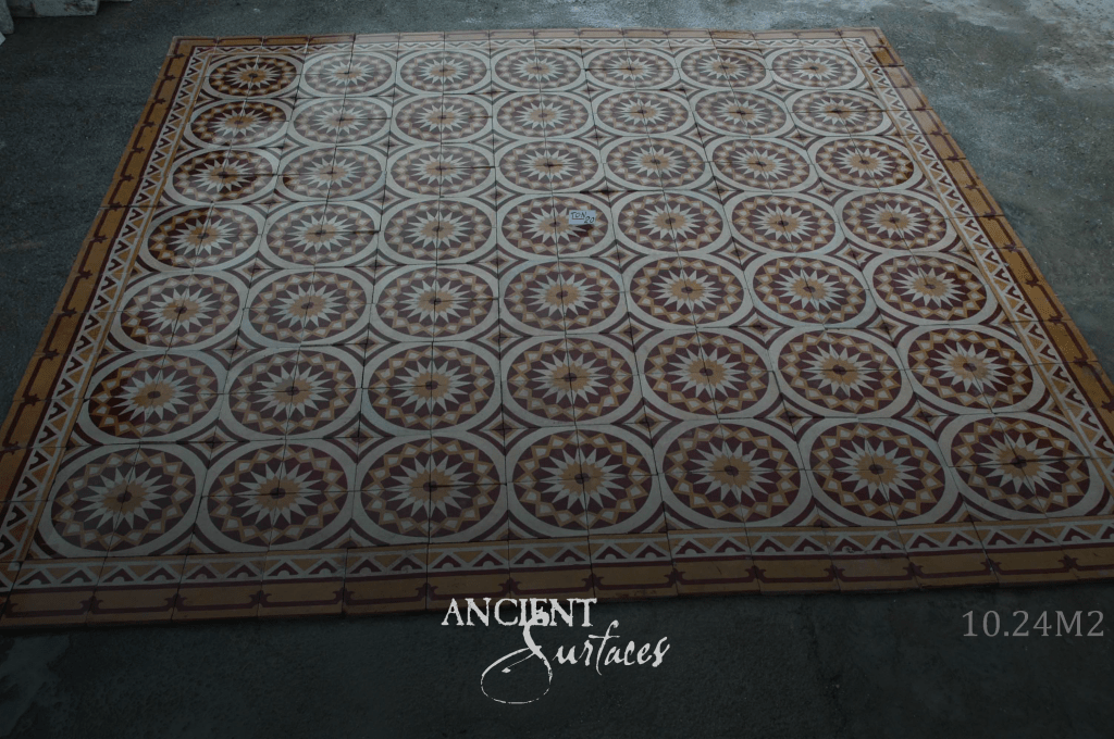 antique patterned cement tiles
reclaimed encaustic cement tiles
geometric tile flooring designs
Mediterranean patterned floor tiles
vintage cement tile panels
antique tile medallion patterns
octagon and star cement tiles
handmade encaustic tile flooring
heritage tile floor installation
old world patterned tile floor
antique border tile and field tile
reclaimed tile flooring for entryway
kitchen patterned cement tile floor
courtyard patterned tile pavers
designer encaustic tile compositions
Ancient Surfaces antique cement tiles
Ancient Surfaces reclaimed tile collection
reclaimed limestone and cement tile pairing
limestone border with patterned tile
restored vintage cement tiles for interiors
